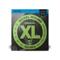 Guitar Strings D'Addario XL Nickel Wound Bass Reg Light Top / Med Bottom 6-String (32-135) (EXL165-6)