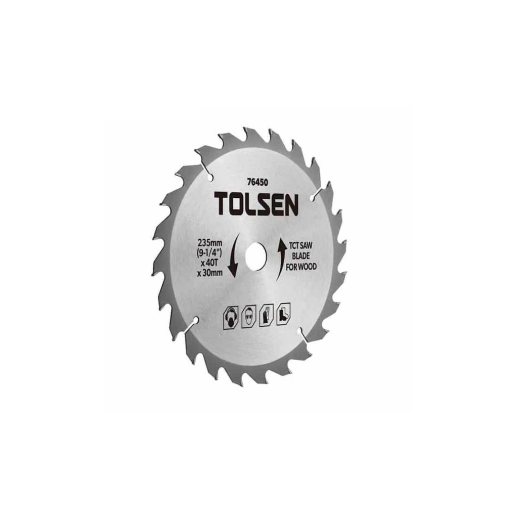 Диск пильний Tolsen з ТВС напайками по дереву 160х40Т*20мм (76426)