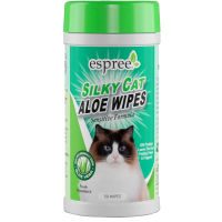Вологі серветки для тварин Espree Silky Cat Grooming Wipes 50 шт. (0748406014213)