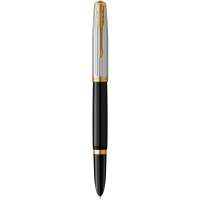 Feather pen Parker PARKER 51 Premium Black GT FP F (56 111)