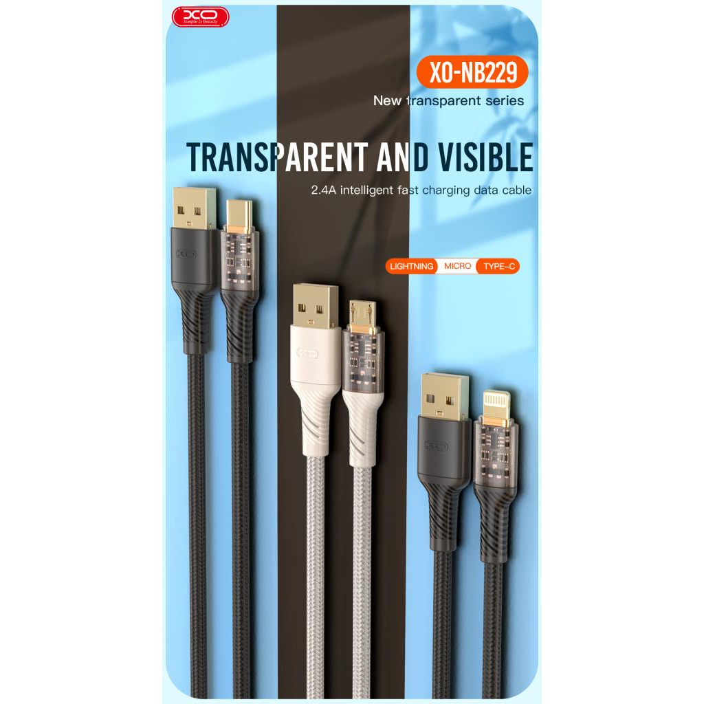 Дата кабель USB 2.0 AM to Micro 5P 1.0m 2.4A black XO (NB229-M-1-BK) Дата кабель USB 2.0 AM to Micro 5P 1.0m 2.4A black XO (NB229-M-1-BK)