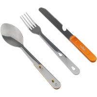 Set of tourist tableware Tribe Camp Set steel (T-FC-0036-metal)