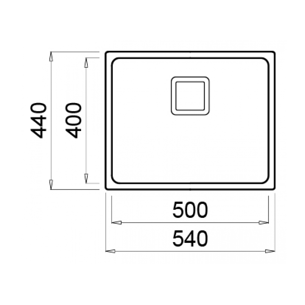 Мийка кухонна Elleci W-SQUARE 500 Мийка кухонна Elleci W-SQUARE 500