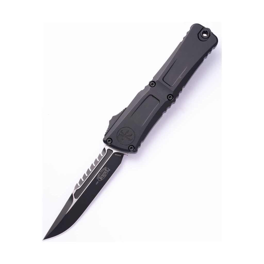 Ніж Microtech Combat Troodon Gen III OTF Iinterceptor Signature tactical, чорний (1217-1TS) Ніж Microtech Combat Troodon Gen III OTF Iinterceptor Signature tactical, чорний (1217-1TS)