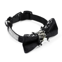 Chloe's Home Perlove Pet Collar Black S (CLH5422)