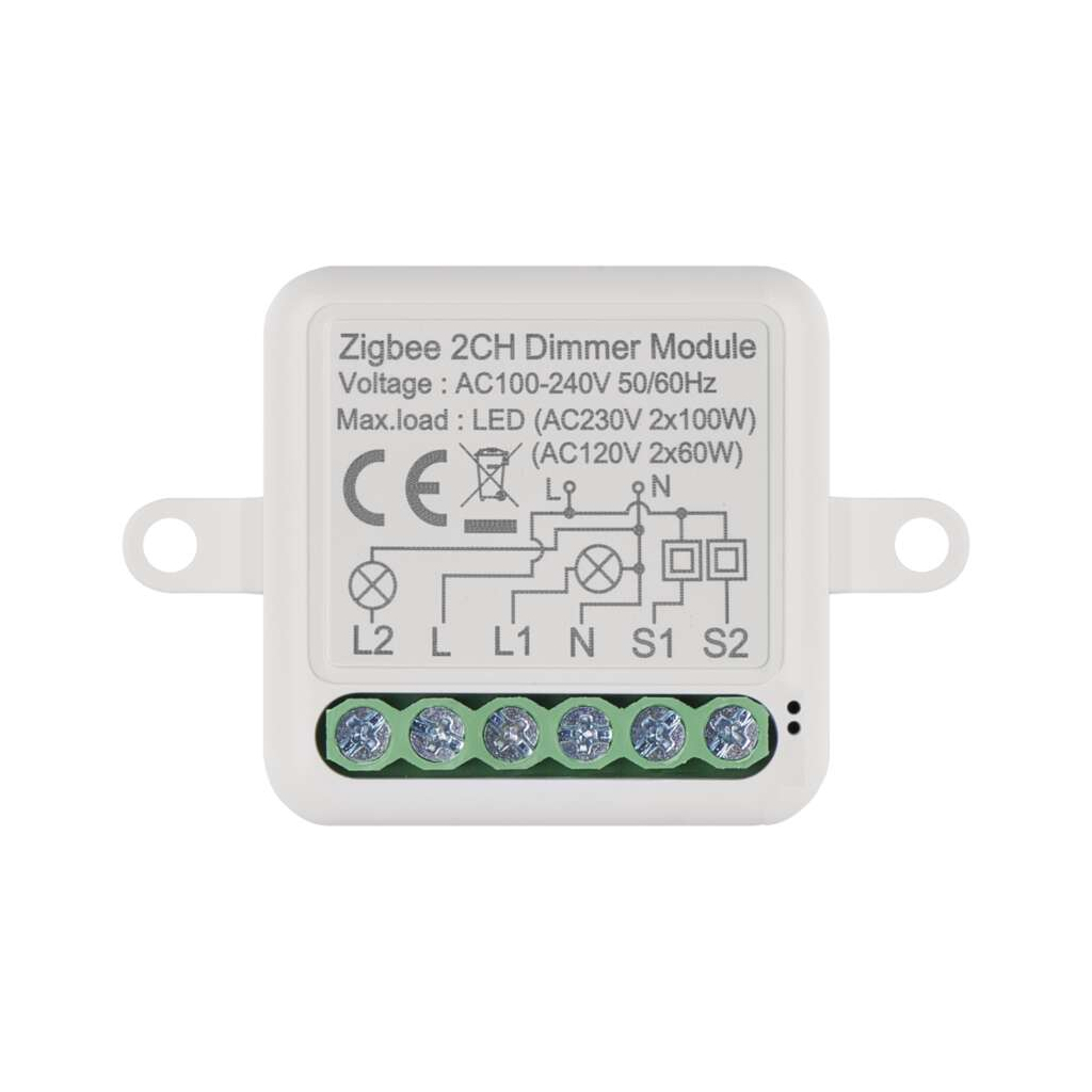 Модуль управління розумним будинком EMOS H5108 ZigBee 3.0 2-Channel Dimmer (H5108) Модуль управління розумним будинком EMOS H5108 ZigBee 3.0 2-Channel Dimmer (H5108)