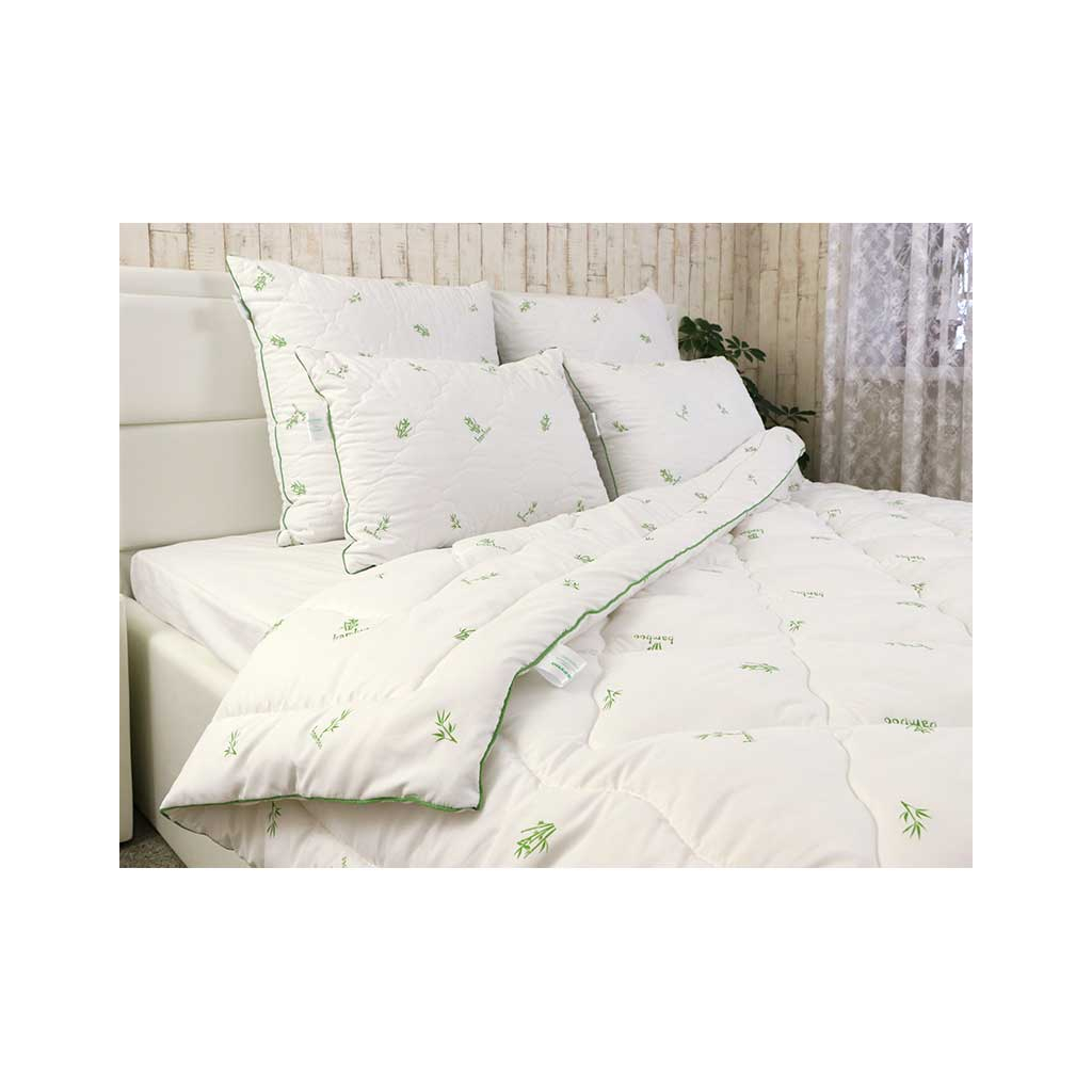 Ковдра Руно набір ковдра 172х205 + 2 подушки 50х70 з бабук. наповненням (172.52_Bamboo Style_demi)