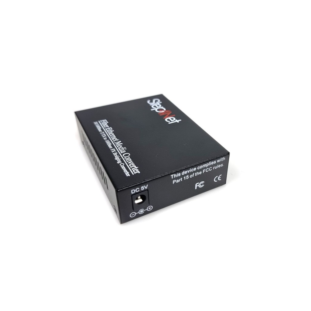 Медіаконвертер 10/100Base-TX to 100Base-FX, SM, 1550nm, SC/PC, 20км Step4Net (MC-R-0,1-1SM-1550nm-20-LFP)
