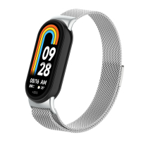 Ремінець до фітнес браслета Armorstandart Milanese Magnetic для Xiaomi Smart Band 10/9/8 Silver (ARM86892)