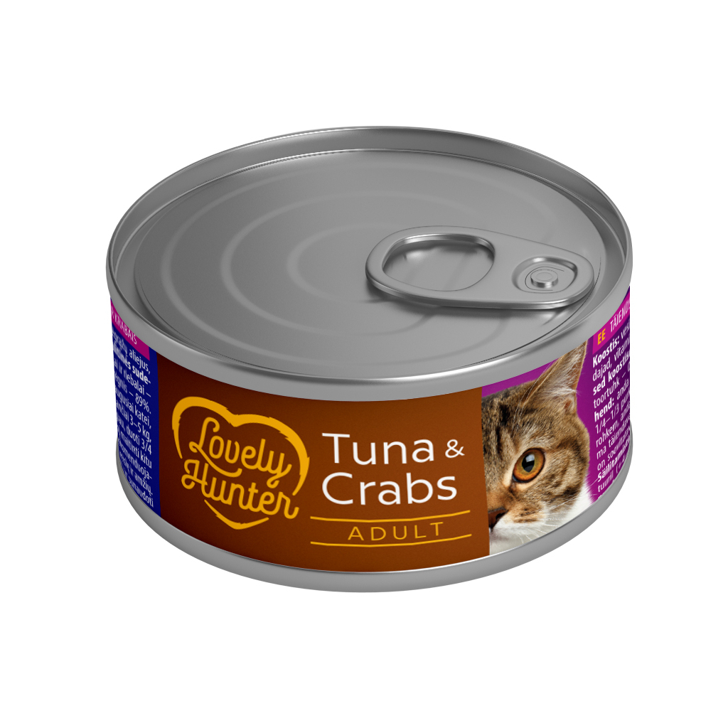 Консерви для котів Lovely Hunter Adult cats Tuna & Crab 85 г (LHU45465)