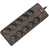 Mains filter 2E 2E-SP10M3USBBK 3m (2E-SP10M3USBBK)