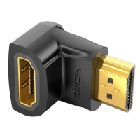 Перехідник HDMI M to HDMI F 90° corner black VENTION (AIOB0)