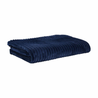 Plaid Bergamo Line dark blue 130 x 180 cm (70030305-44)