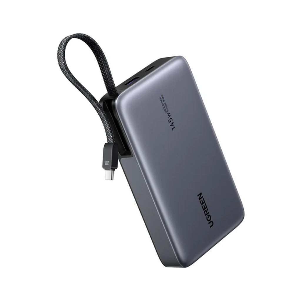 Повербанк Ugreen 20000 mAh 145W Fast Charging Cable Space gray (U_55992B)