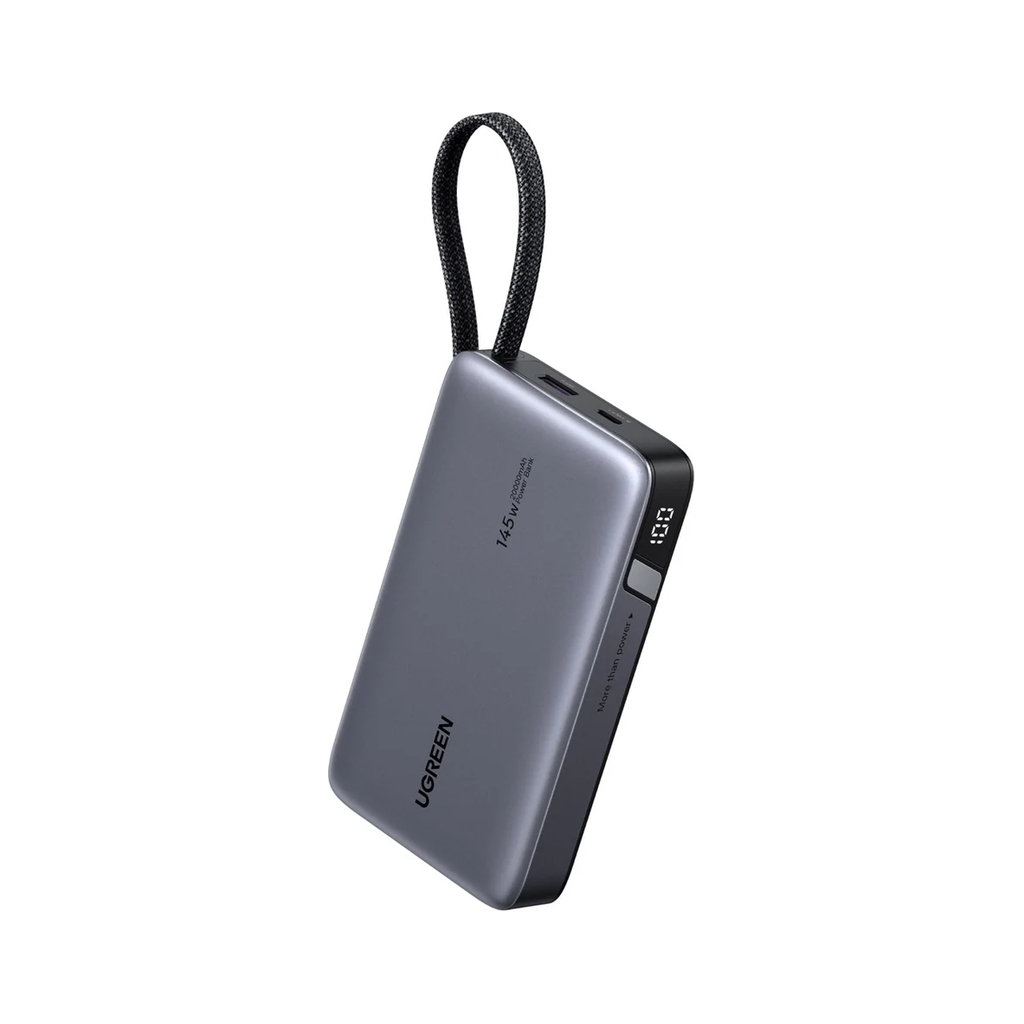Батарея універсальна Ugreen 20000 mAh 145W Fast Charging Cable Space gray (U_55992B)