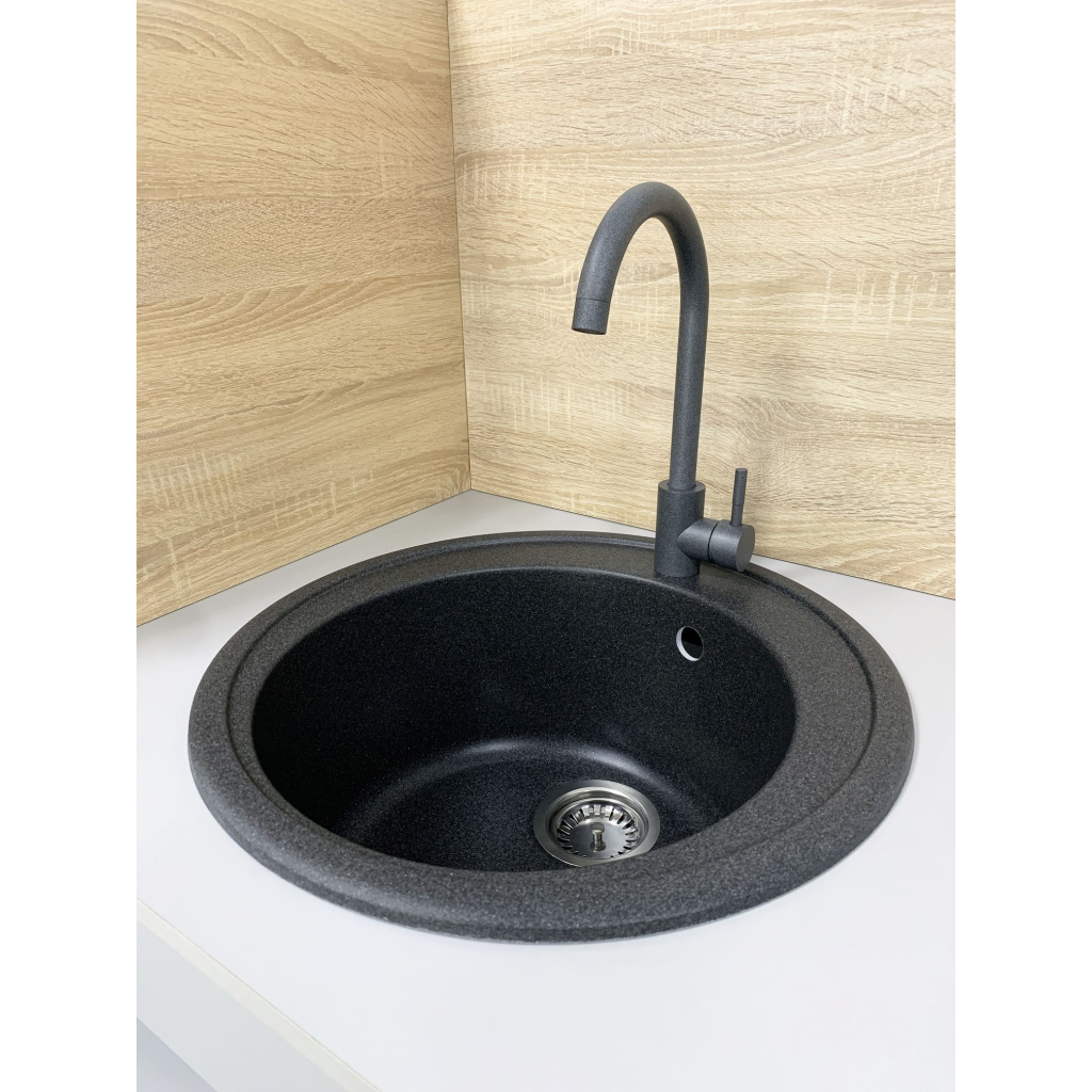 Мийка кухонна Adamant Sun графіт + змішувач (4824296910113) Мийка кухонна Adamant Sun графіт + змішувач (4824296910113)