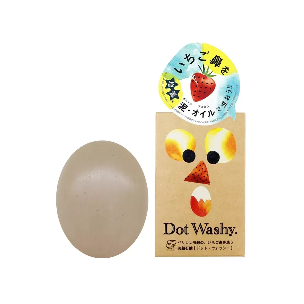 Тверде мило Pelican Dot Washy З фруктовими кислотами та глиною 75 г (4976631478234)
