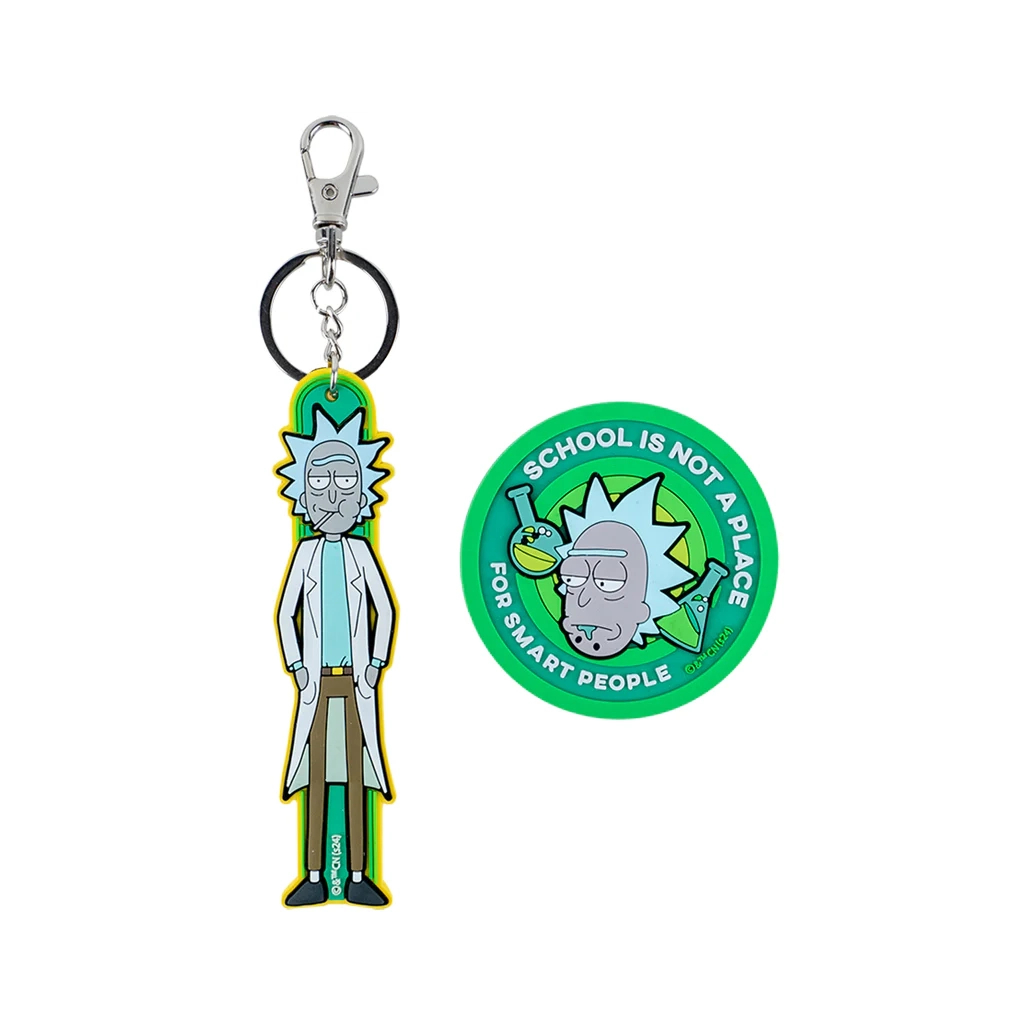 Бейдж Kite набір на липучці та підвіска Rick and Morty (RM24-3010)