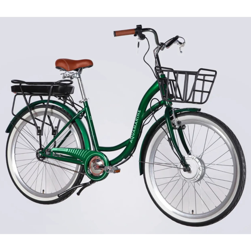Електровелосипед Dorozhnik 26" eAQUAMARINE BH рама-17" 36B 13А*г 500Вт 2026 зелений (ELB-D-26-317)