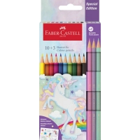 Colored pencils Faber-Castell PASTEL UNICORN 10+3 colors (111219) (32515)