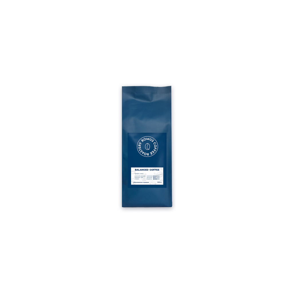 Кава Romus Coffee Roastery Balanced в зернах 1 кг (103308) Кава Romus Coffee Roastery Balanced в зернах 1 кг (103308)