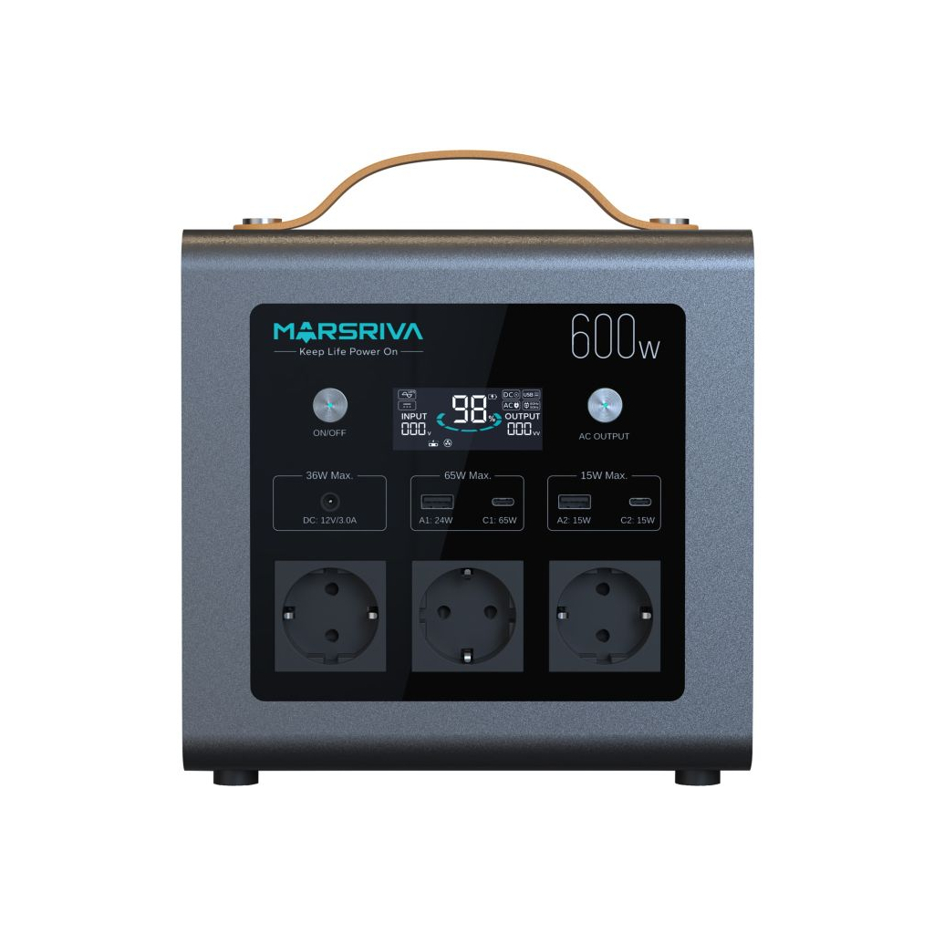 Зарядна станція Marsriva MP6 Plus 600W 512Wh (MP6Plus_MARSRIVA) Зарядна станція Marsriva MP6 Plus 600W 512Wh (MP6Plus_MARSRIVA)
