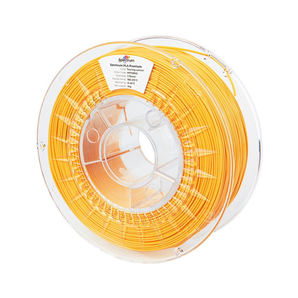 Пластик для 3D-принтера Spectrum PLA Premium 1.75mm 1kg, Tooling Lemon (CW-KR-001)