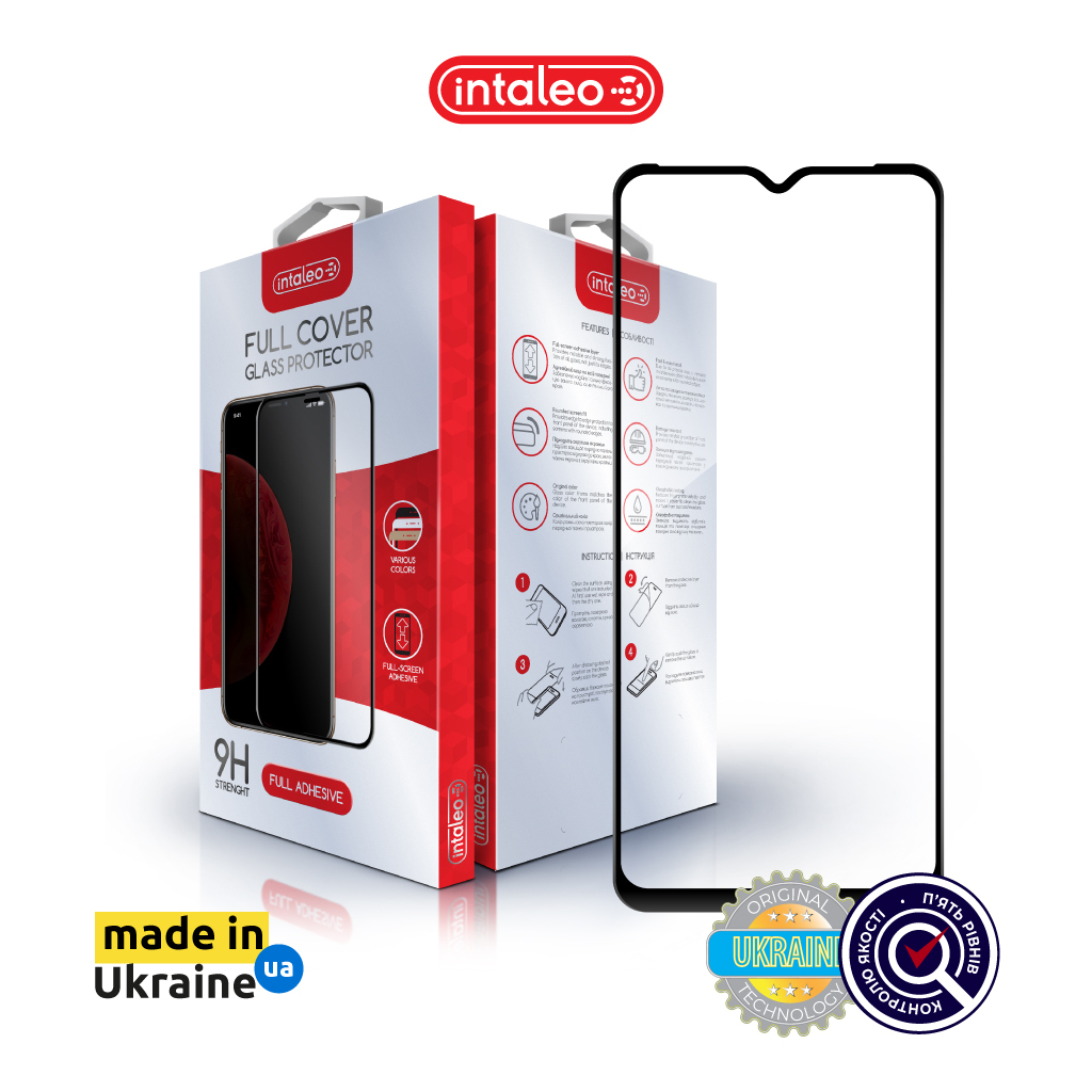 Скло захисне Intaleo Full Glue Tecno Pop 6 Pro Black (1283126551611)