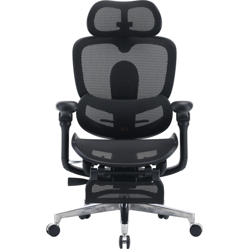 Офісне крісло Sihoo C500 V2, Black, з підставкою для ног (C500-V2-B101-JT)