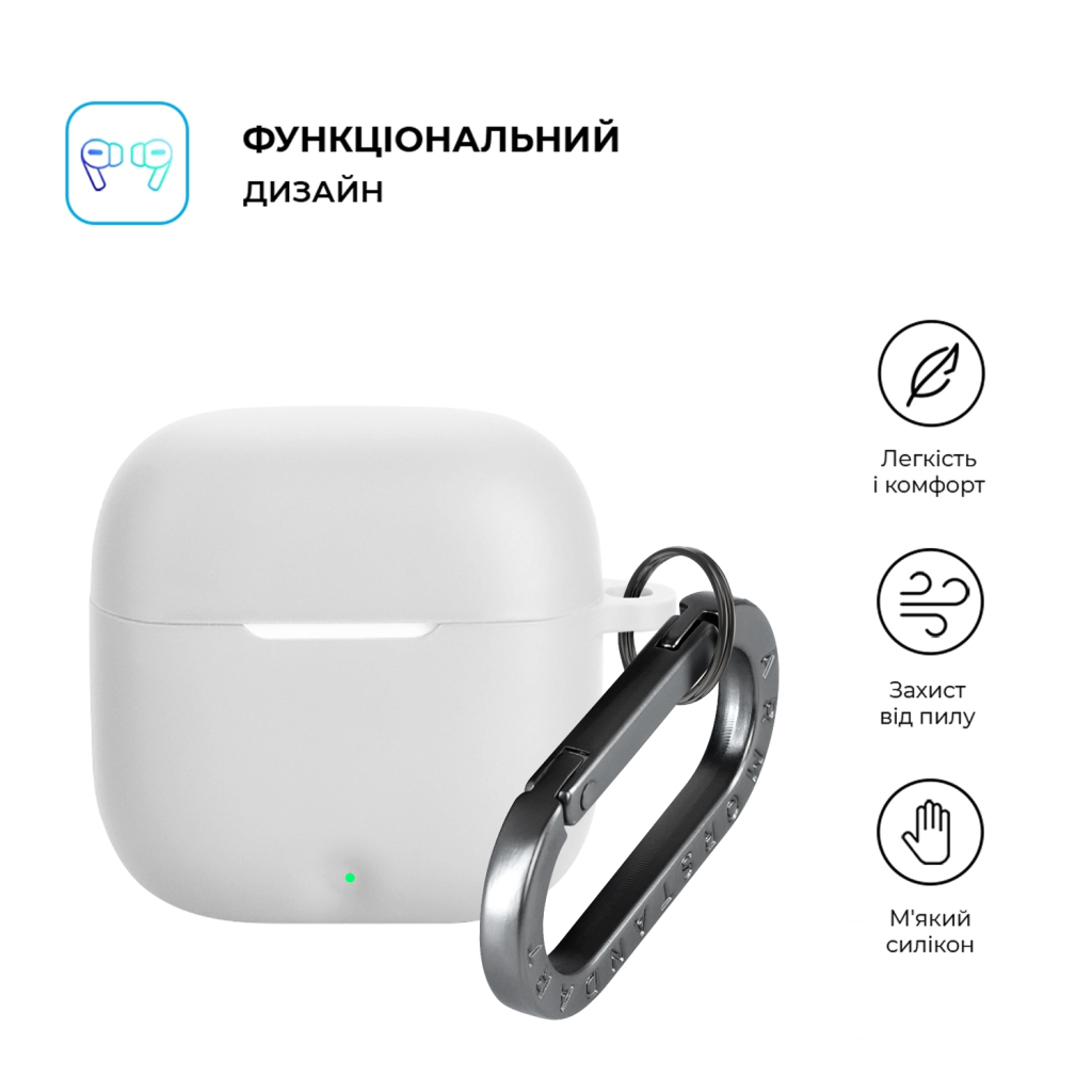 Чохол для навушників Armorstandart Hang Case For OPPO Enco Buds3 White (ARM88033) Чохол для навушників Armorstandart Hang Case For OPPO Enco Buds3 White (ARM88033)