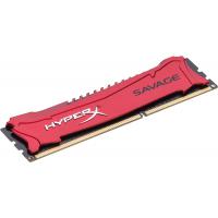 Модуль пам'яті для комп'ютера DDR3 4GB 1600 MHz Savage Red Kingston Fury (ex.HyperX) (HX316C9SR/4)