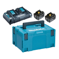 Набір акумулятор + зарядний пристрій Makita LXT (BL1850Bx2, DC18RD, Makpac3) (197629-2)