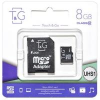 Карта пам'яті T&G 8GB microSDHC class 10 UHS-I (TG-8GBSD10U1-01)