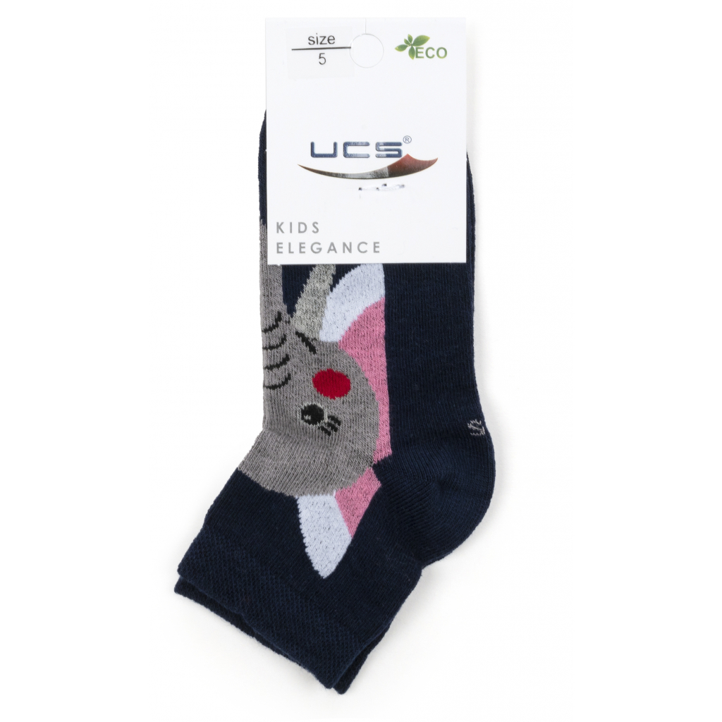 Шкарпетки дитячі UCS Socks зі слоником (M0C0101-2116-1B-blue)
