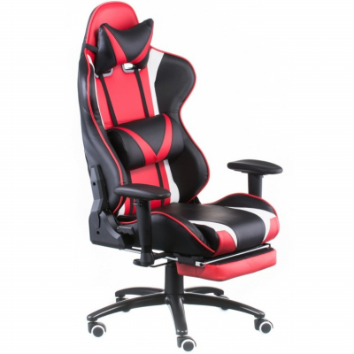 Gaming chair Special4You ExtremeRace black/red/white with footrest (E6460)