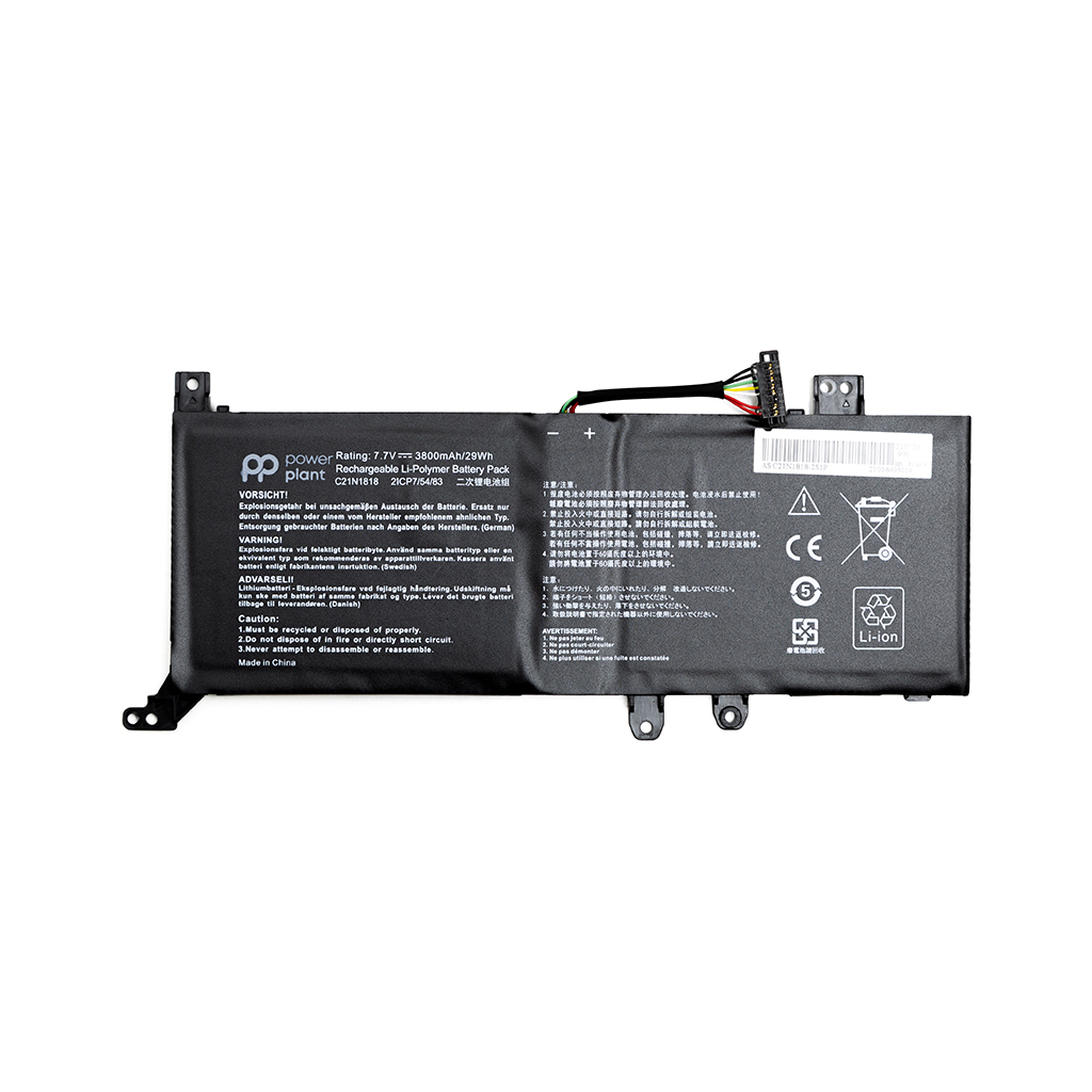 Акумулятор до ноутбука PowerPlant ASUS VivoBook 14 X412FJ (C21N1818) 7.6V 4212mAh (NB431540) Акумулятор до ноутбука PowerPlant ASUS VivoBook 14 X412FJ (C21N1818) 7.6V 4212mAh (NB431540)