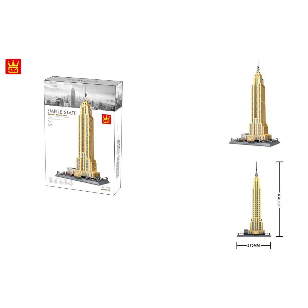 Конструктор Wange Емпайр-Стейт-Білдінг, Нью-Йорк, США (WNG-Empire- State-Building) Конструктор Wange Емпайр-Стейт-Білдінг, Нью-Йорк, США (WNG-Empire- State-Building)