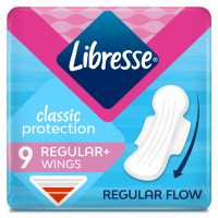 Hygienic pads Libresse Classic Protection Regular 9 pcs. (7322541233390)