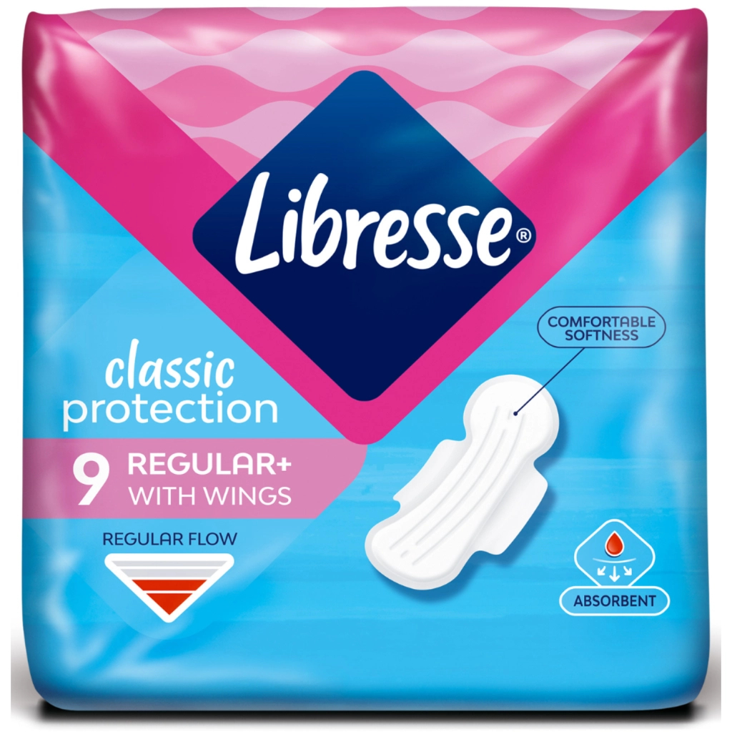 Гігієнічні прокладки Libresse Classic Protection Regular 9 шт. (7322541233390)