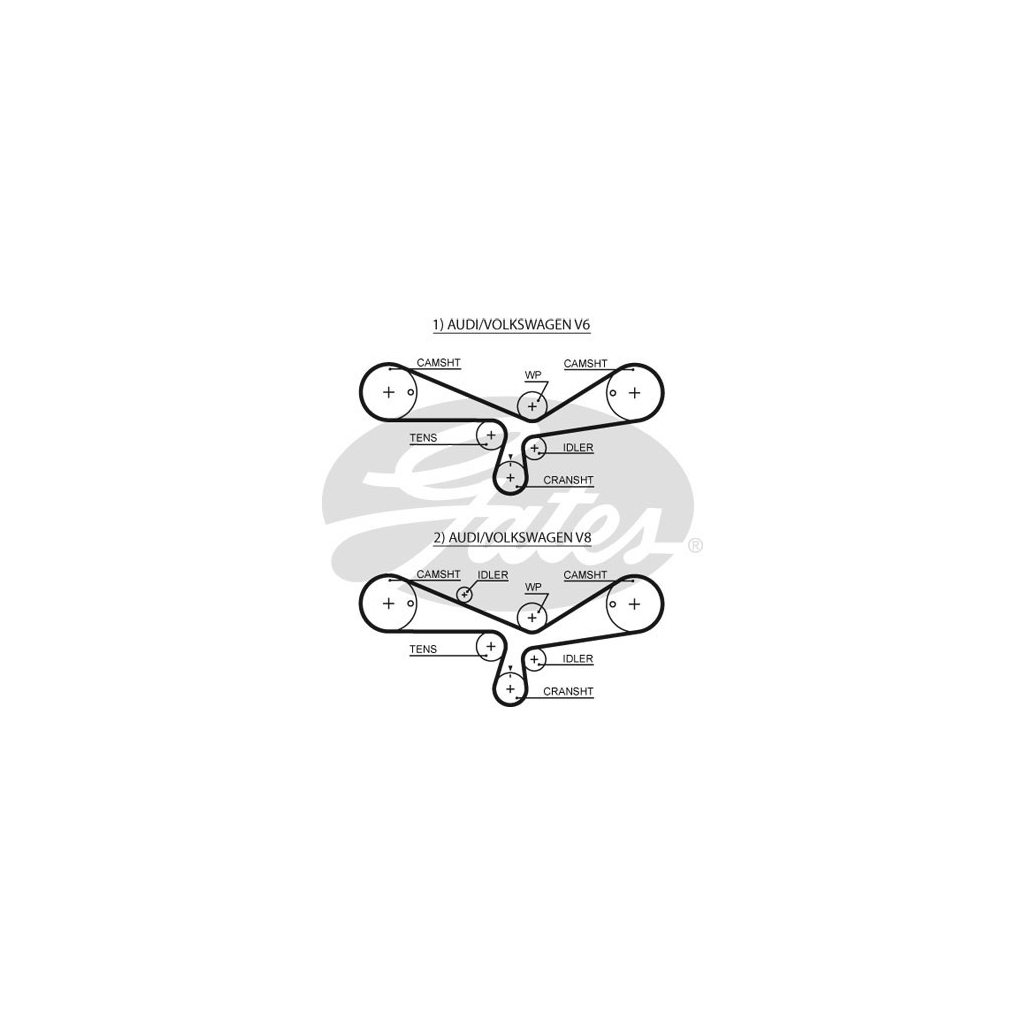 Комплект ременя ГРМ з помпой Gates KP35493XS-1