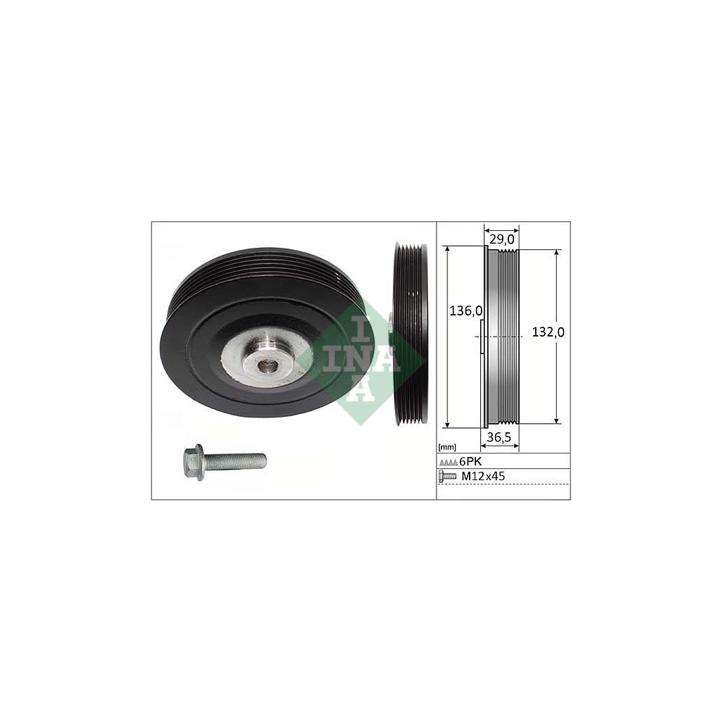 Натягувач ременя з роликом INA 544 0007 20