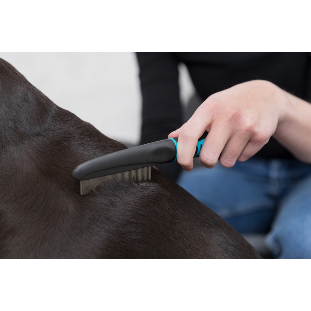 Гребінець для тварин Trixie Люкс для вичісування бліх і вошей у кішок і собак 21 см (4011905237626)