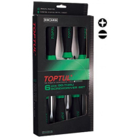 Set of Toptul percussion screwdrivers (with hexagon) 6 pcs. (GAAE0605)