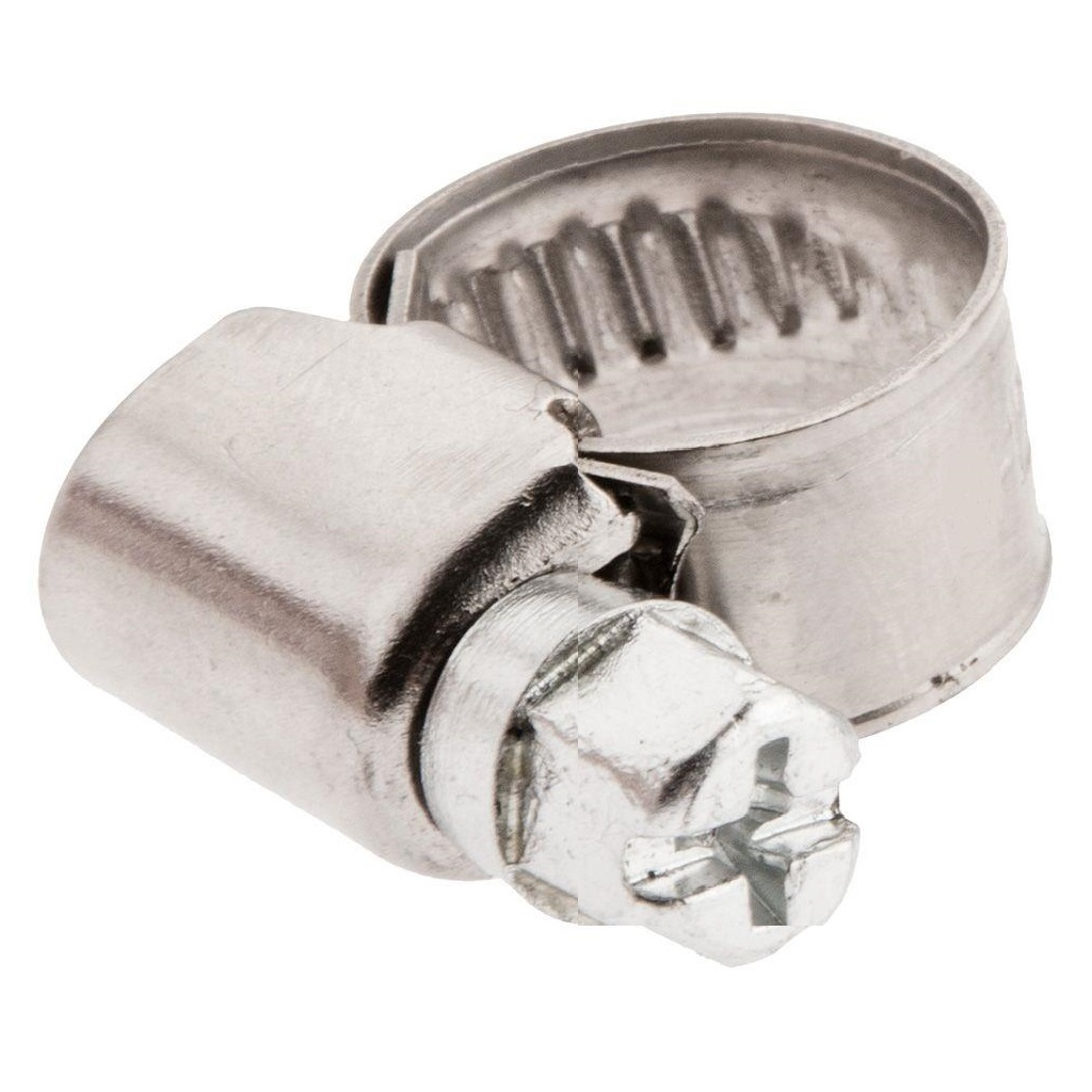 Хомут автомобільний Topex черв'ячний, 10-16 мм, ширина 9 мм, W2 (37D502) Хомут автомобільний Topex черв'ячний, 10-16 мм, ширина 9 мм, W2 (37D502)