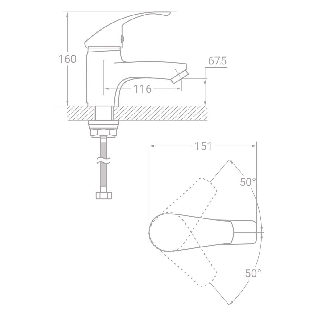 Змішувач TAU SL-2A143C (9840000)