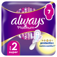 Sanitary pads Always Platinum Super (Size 2) 7 pcs. (8001090444950)