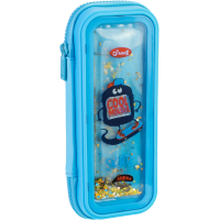 Cool For School pencil case aquarium 1 compartment with organizer blue (QT-5766-LightBlue)
