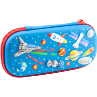 Пенал Cool For School з тисненням 1 відділення Блакитний (QT-5698-Blue)