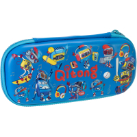 Cool For School pencil case 1 compartment with organizer blue (QT-5772-Blue)