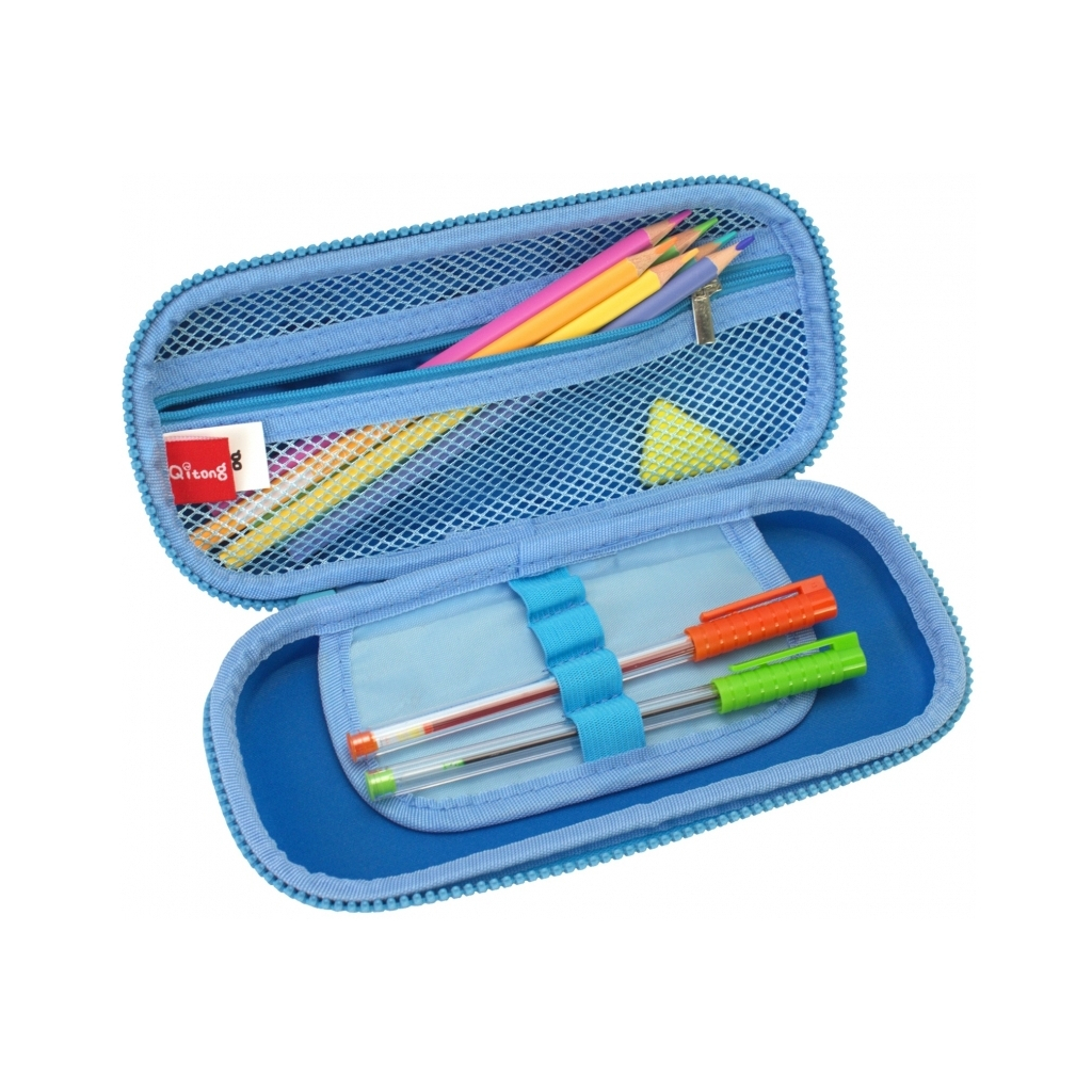 Пенал Cool For School 1 відділення з органайзером синій (QT-5772-Blue) Пенал Cool For School 1 відділення з органайзером синій (QT-5772-Blue)